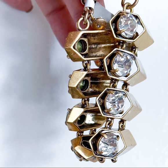 J.CREW Gold and Cubic Zirconia Statement Bracelet - Picture 3 of 5